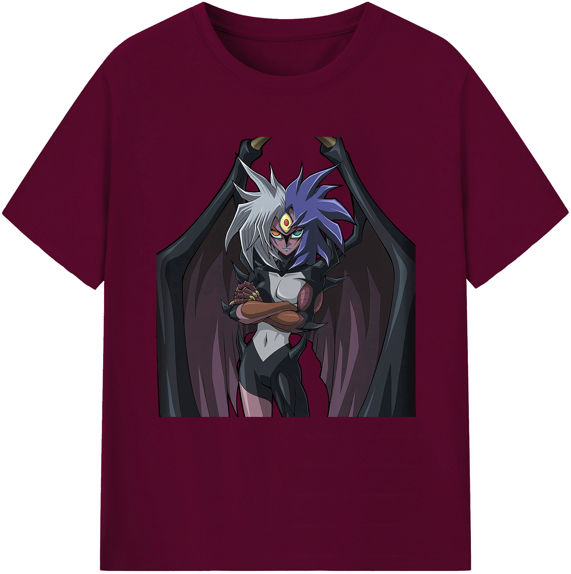 （画像用） 遊☆戯☆王 Yu-Gi-Oh! レディースカジュアルプリントTシャツ（綿100％）